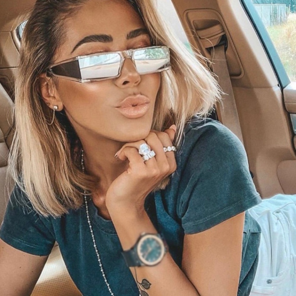 Silver Summer Semi Rimless Sunglasses